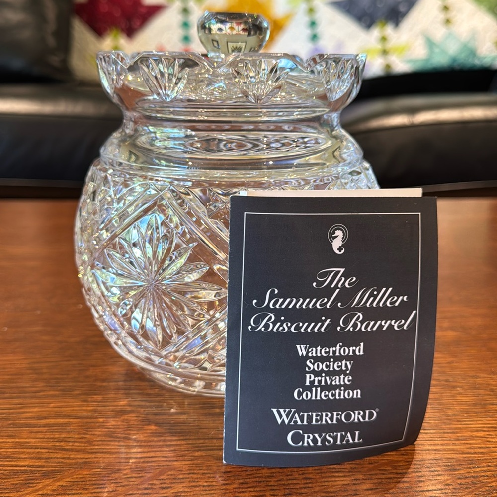 Waterford Samuel Miller biscuit barrel